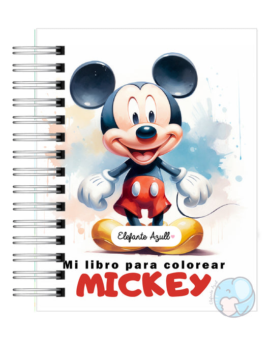 Libro para colorear Mickey Mouse - Elefante Azull