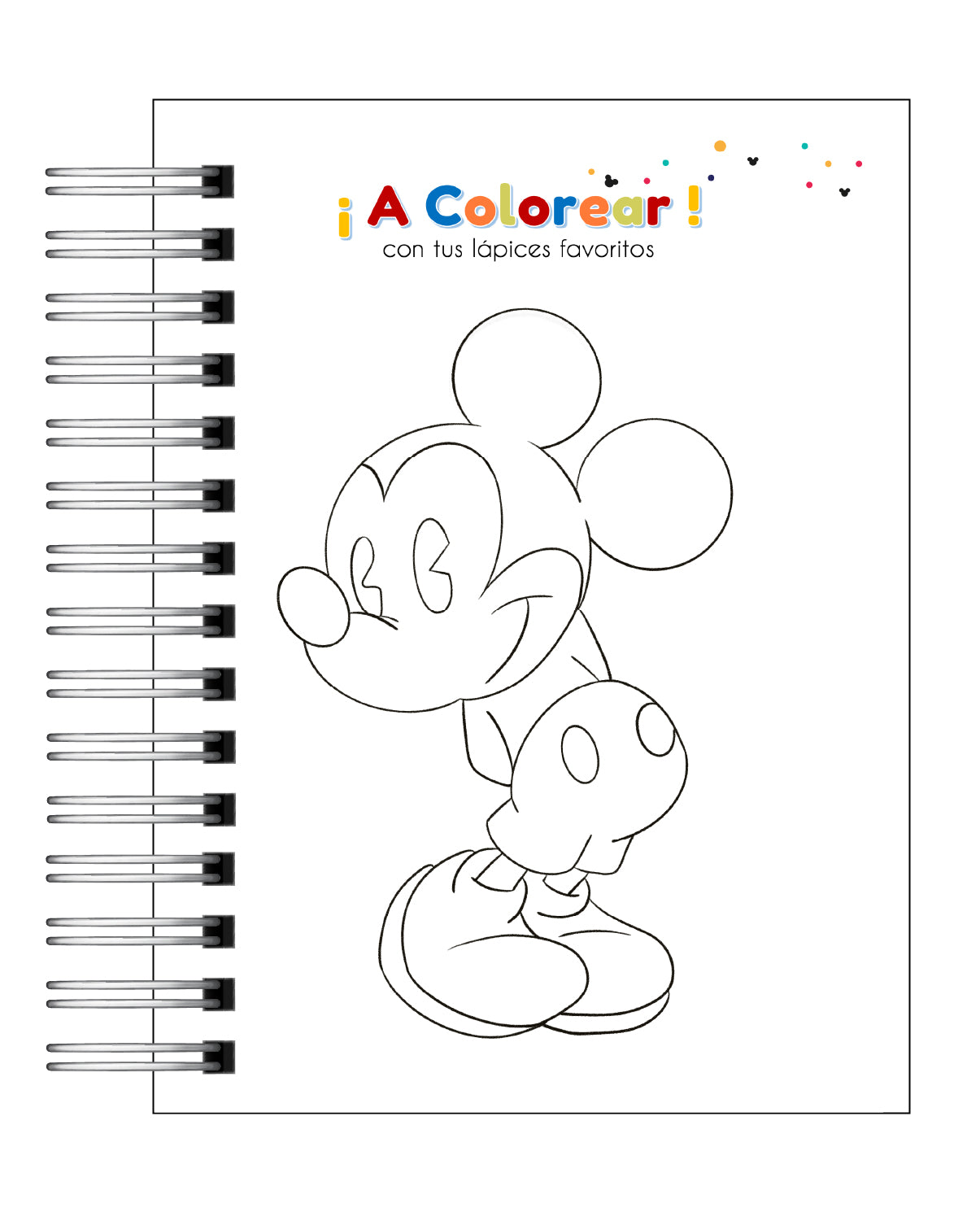 Libro para colorear y de actividades Disney 100 years - Elefante Azull